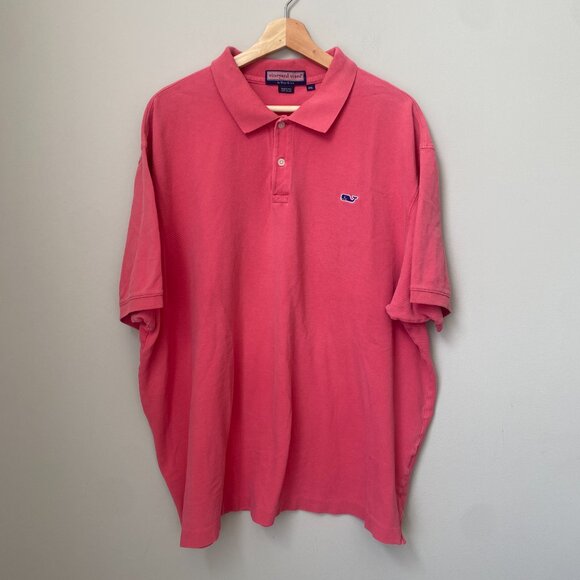 Vineyard Vines Mens Size XXL Golf Classic Short Sleeve Cotton Polo Shirt in Pink - Picture 3 of 16